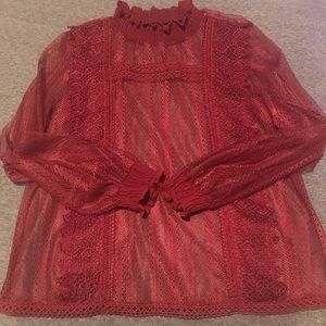 Burgundy Stylish Blouse